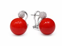 Earrings Ultima Edizione Woman in Silver Pasta di corallo OAO5979-CORALLO